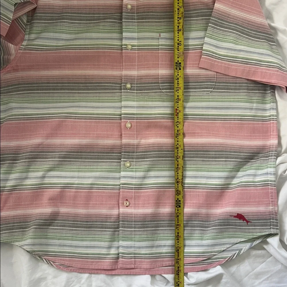 Tommy Bahama Multicolor Striped Men's Shirt Large - Picture 6 of 12